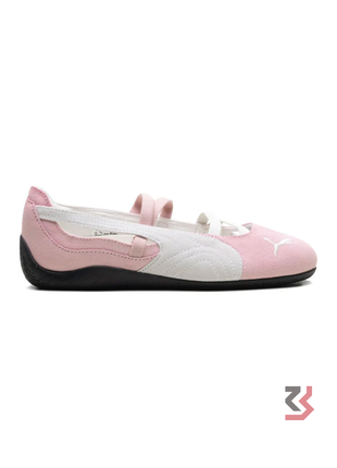 Speedcat Suede Ballet Women's Shoes - Pink/White