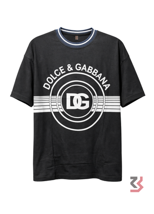 DOLCE & GABBANA ROUND NECK TSHIRT - BLACK