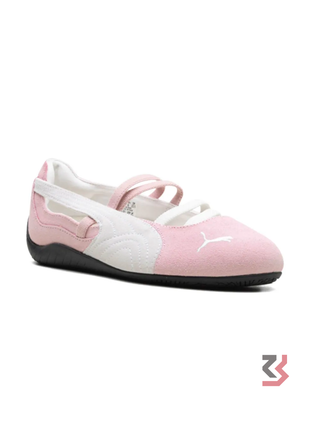 Speedcat Suede Ballet Women's Shoes - Pink/White