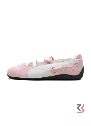 Speedcat Suede Ballet Women's Shoes - Pink/White