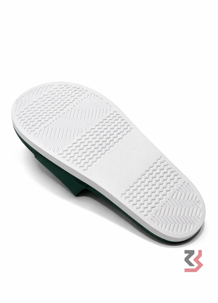 LACOSTE SLIDES - GREEN/WHITE