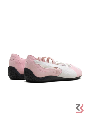 Speedcat Suede Ballet Women's Shoes - Pink/White