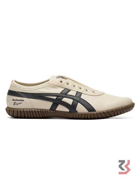Onitsuka Tiger Unisex Off-White & Blue Tsunahiki Slip-On leather sneakers