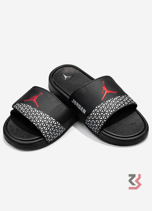 JORDAN SLIDES - BLACK/WHITE