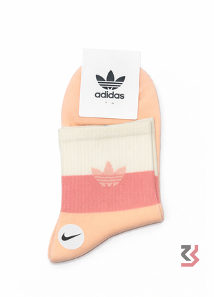 Adidas Urban Tri-color Crew Socks - Pink