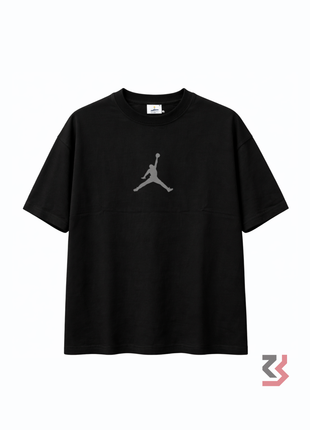 AIR JORDAN ROUND NECK TSHIRT - BLACK