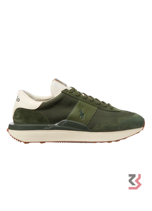 Polo Ralph Lauren Train 89 Suede and Oxford sneaker - GREEN