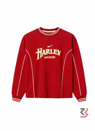 Harley Davidson Full Sleeve T-shirt - Red