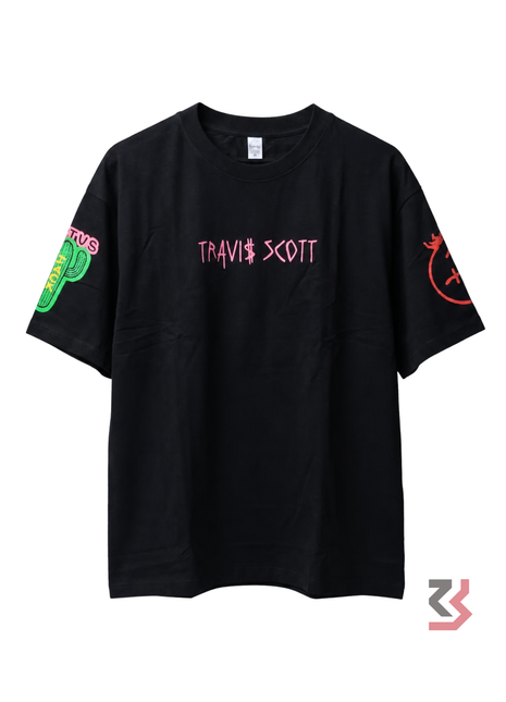 Travis Scott Astroworld Dizzy Black oversized T-shirt - Black