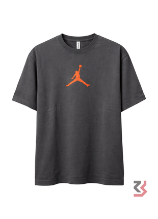 AIR JORDAN ROUND NECK TSHIRT BACK PRINT- BLACK