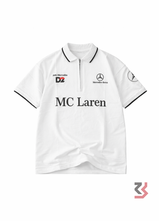 Mercedes x McLaren white Polo Tshirt