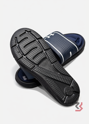 UNDER ARMOR SLIDES - BLUE/WHITE