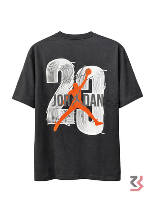 AIR JORDAN ROUND NECK TSHIRT BACK PRINT- BLACK