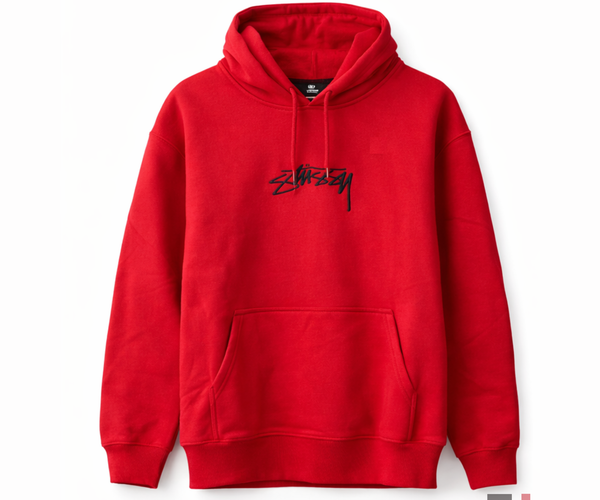 STUSSY HOODIE - RED – Rock N Sole