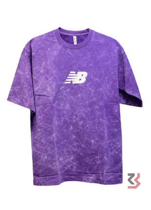 NEW BALANCE ROUND NECK TSHIRT - PURPLE