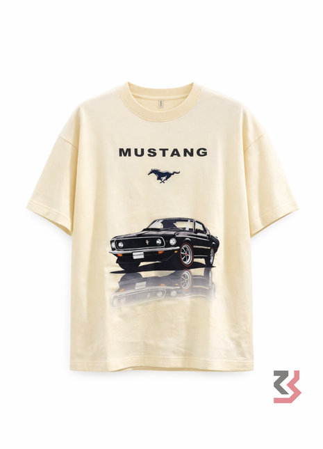 Mustang Round neck Tshirt - Off White