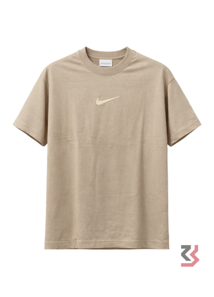 NIKE PLAIN COLOUR ROUND NECK TSHIRT - DARK BEIGE