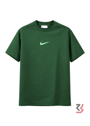 NIKE PLAIN COLOUR ROUND NECK TSHIRT - DARK GREEN