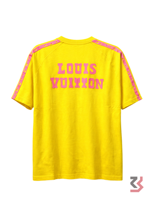 LOUIS VUITTON ROUND NECK TSHIRT - YELLOW/PINK