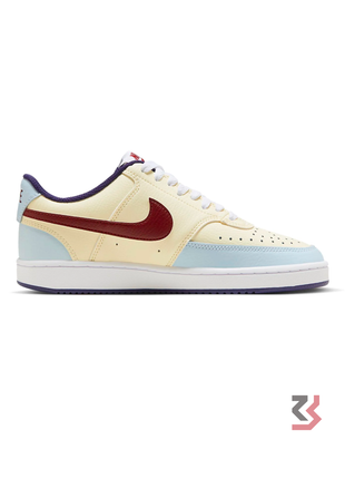 Nike Court Vision Low Yellow/Maroon