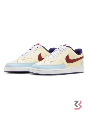Nike Court Vision Low Yellow/Maroon