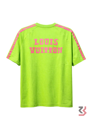 LOUIS VUITTON ROUND NECK TSHIRT - GREEN/PINK