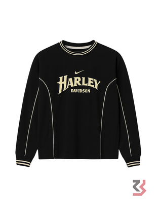 Harley Davidson Full Sleeve T-shirt - Black