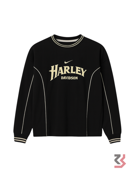 Harley Davidson Full Sleeve T-shirt - Black