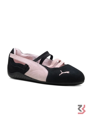 Speedcat Suede Ballet Women's Shoes - Black/Pink