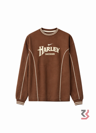 Harley Davidson Full Sleeve T-shirt - Brown