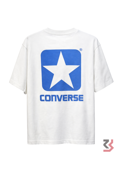 CONVERSE ROUND NECK TSHIRT - WHITE