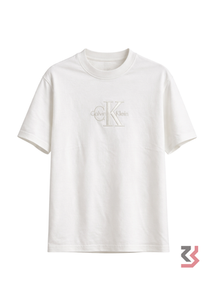 CALVIN KLEIN PLAIN ROUND NECK TSHIRT - WHITE