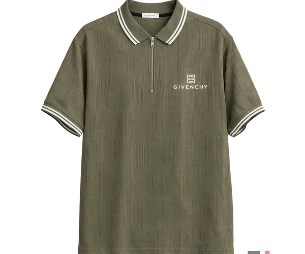 GIVENCHY POLO COLLOR TSHIRT - BROWN GREY – Rock N Sole