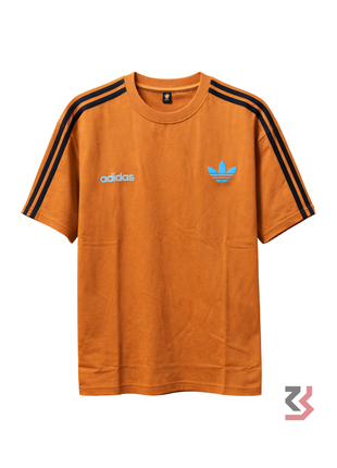 ADIDAS ROUND NECK TSHIRT - BROWN