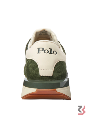 Polo Ralph Lauren Train 89 Suede and Oxford sneaker - GREEN