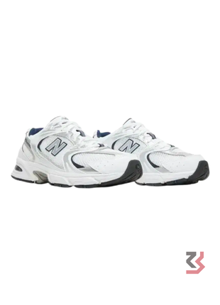 New Balance 530 White Silver Navy