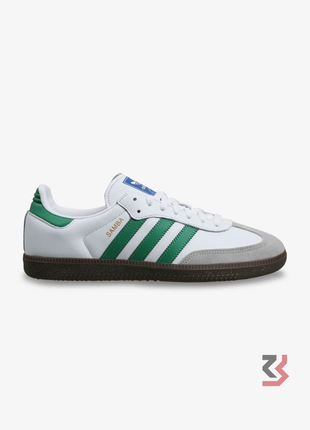 Adidas Samba OG in the Cloud White and Green