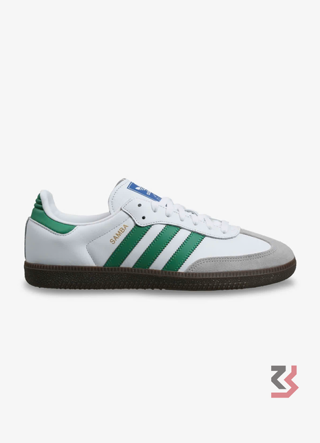 Adidas Samba OG in the Cloud White and Green