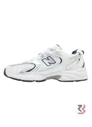New Balance 530 White Silver Navy