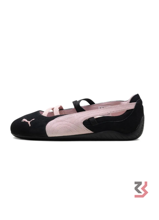 Speedcat Suede Ballet Women's Shoes - Black/Pink
