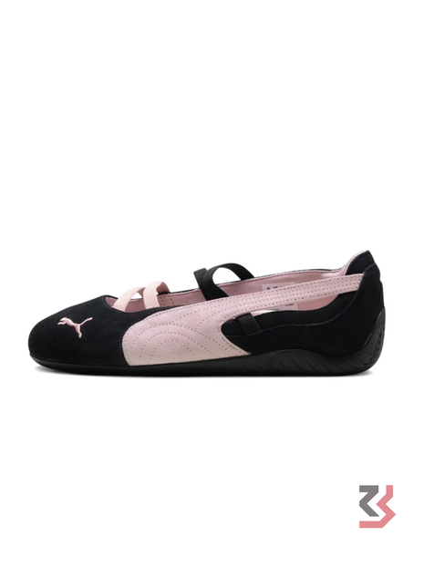 Speedcat Suede Ballet Women's Shoes - Black/Pink