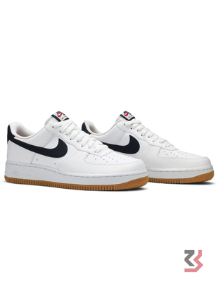 Air Force 1 White Black Swoosh - Gum Sole