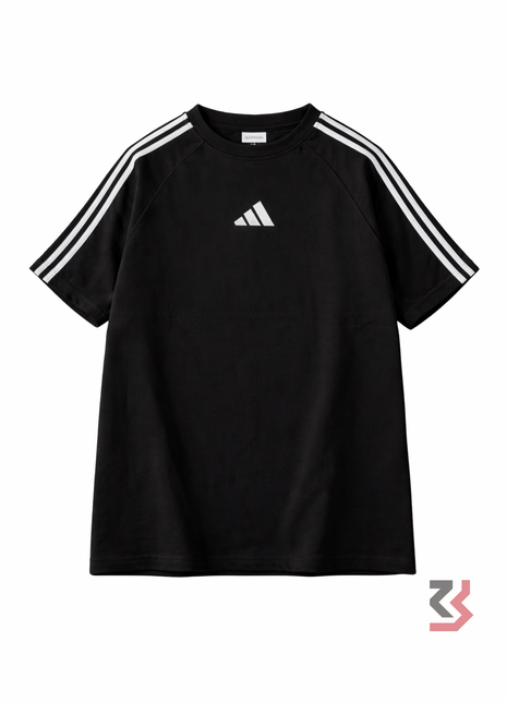 Adidas stripe tshirt - Black