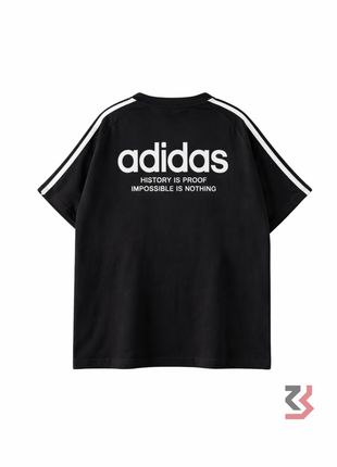 Adidas stripe tshirt - Black