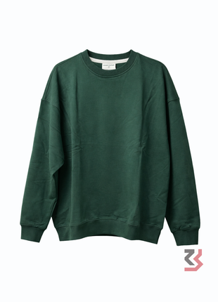 ROUND NECK PULL OVER SWEATSHIRT - GREEN