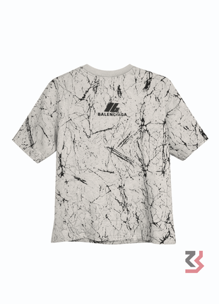 BALENCIAGA ROUND NECK TSHIRT - GREY BEIGE