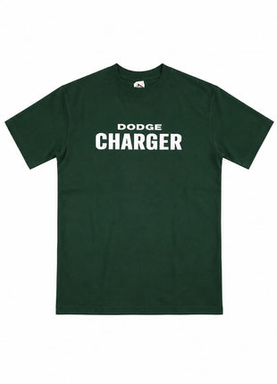 Dodge Charger graphic printed oversized t-shirt - Green