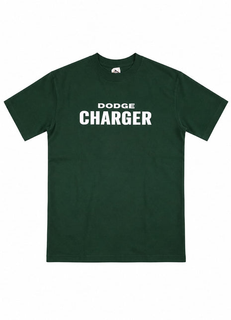 Dodge Charger graphic printed oversized t-shirt - Green